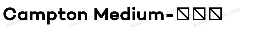 Campton Medium字体转换